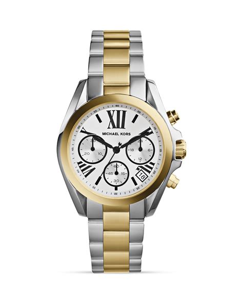 michael kors two-tone bradshaw mini watch